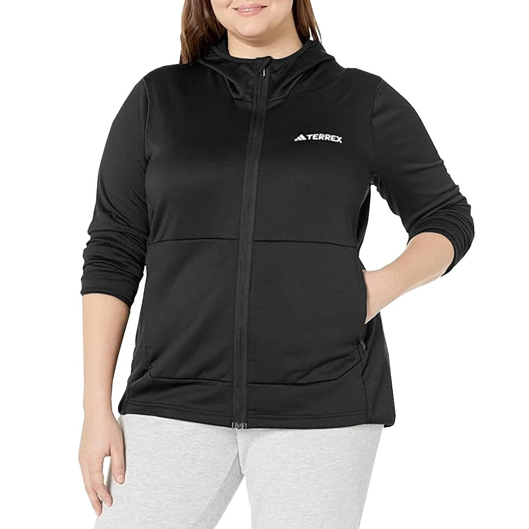 Adidas - Women's Terrex Xperior Lightweight Fleece Jacket (Plus Size) (HY4275) 4 Adidas - Women's Terrex Xperior Lightweight Fleece Jacket (Plus Size) (HY4275) - Image 2