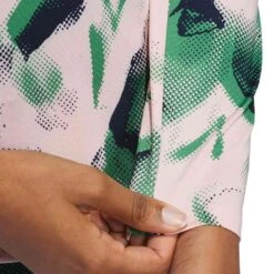 Adidas - Women's Ultimate365 Printed 1/4 Zip Mock-Neck Long Sleeve Polo (IS9729) -SVP Sports Sale adidas Women s Ultimate365 Printed 1 4 Zip Mock Neck Long Sleeve Polo IS9729 05