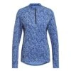 Adidas - Women's Ultimate365 Printed 1/4 Zip Mock-Neck Long Sleeve Polo (HT1253) -SVP Sports Sale adidas Women s Ultimate365 Printed 1 4 Zip Mock Neck Long Sleeve HT1253 1