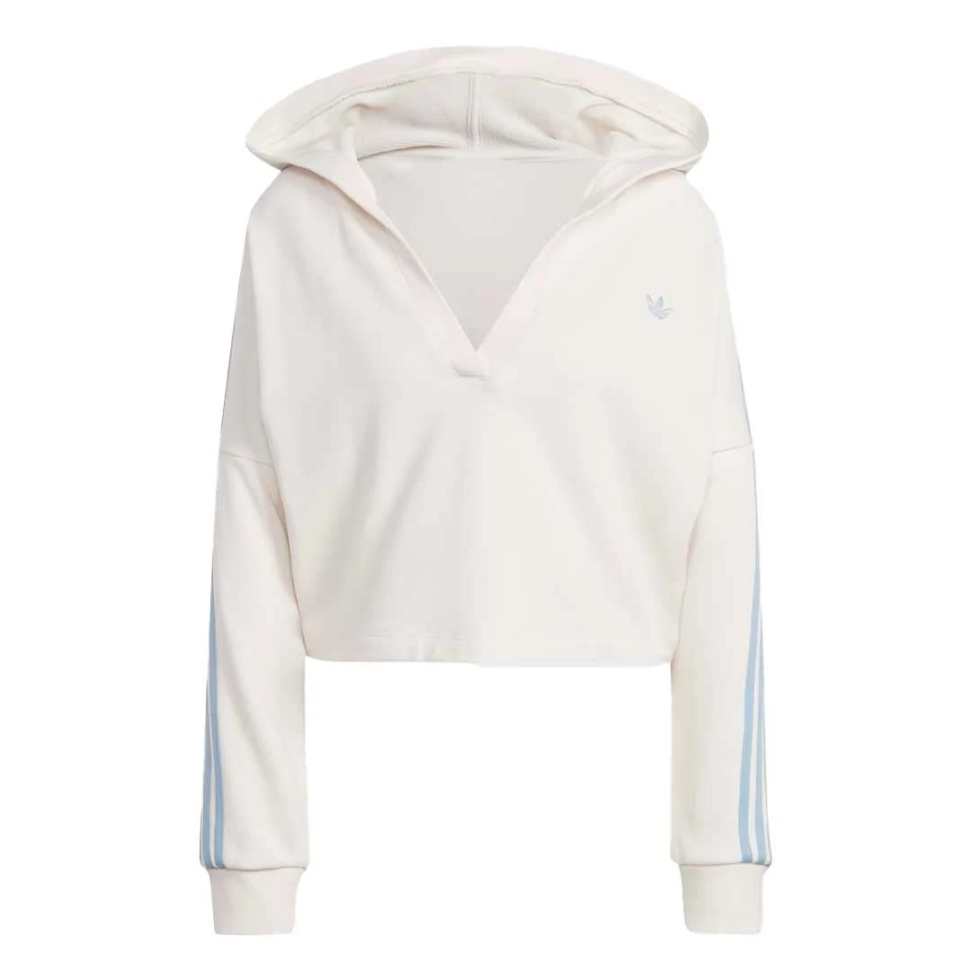 Adidas - Women's V-Neck Short Hoodie (IC8521) 3 Adidas - Women's V-Neck Short Hoodie (IC8521)