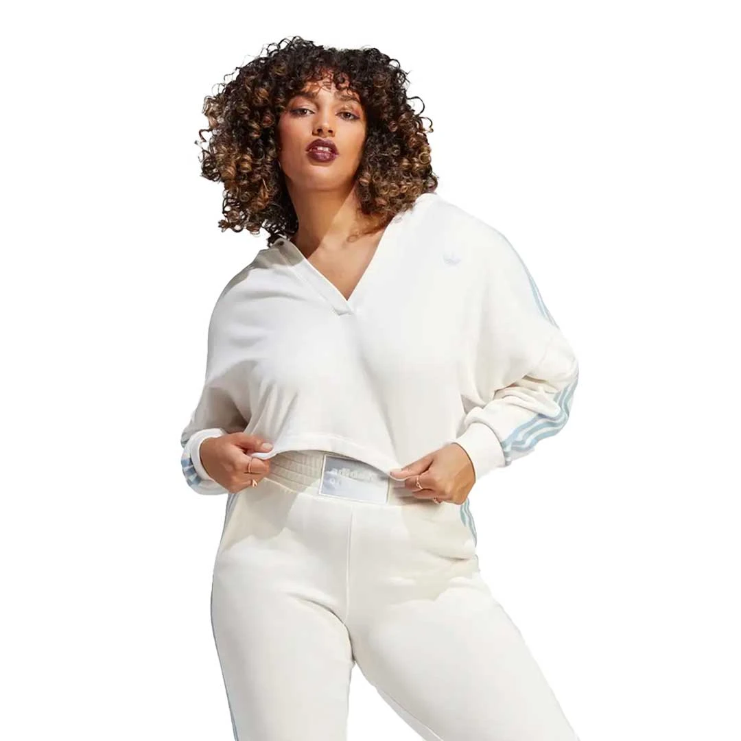 Adidas - Women's V-Neck Short Hoodie (IC8521) 4 Adidas - Women's V-Neck Short Hoodie (IC8521) - Image 2