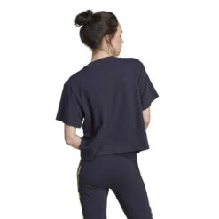 Adidas - Women's Vibrant Print 3-Stripes Cotton Crop T-Shirt (IL5868) -SVP Sports Sale adidas Women s Vibrant Print 3 Stripes Cotton Crop T Shirt IL5868 03