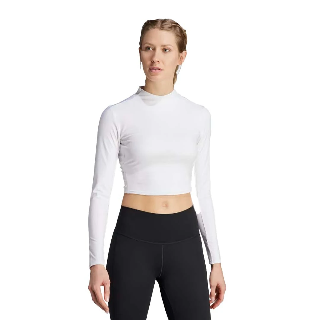 Adidas - Women's Yoga Studio Long Sleeve T-Shirt (HY9239) 4 Adidas - Women's Yoga Studio Long Sleeve T-Shirt (HY9239) - Image 2