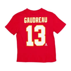 Outerstuff NHL - Kids' Calgary Flames Johnny Gaudreau T-Shirt (HK5B3HAADH01 FLMJG) -SVP Sports Sale nhl kids junior calgary flames tee gaudreau 13 hk5b3haadh01 flmjg 2