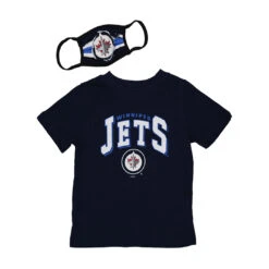 Outerstuff NHL - Kids' (Toddler) Winnipeg Jets T-Shirt And Mask Set (HK5T1FED8-WNP)